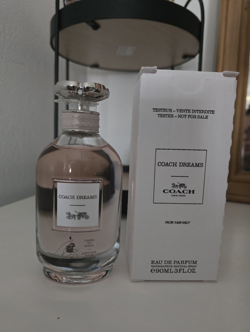 Coach Dreams Eau de Pafum — Pale Pink and Silver Bottle